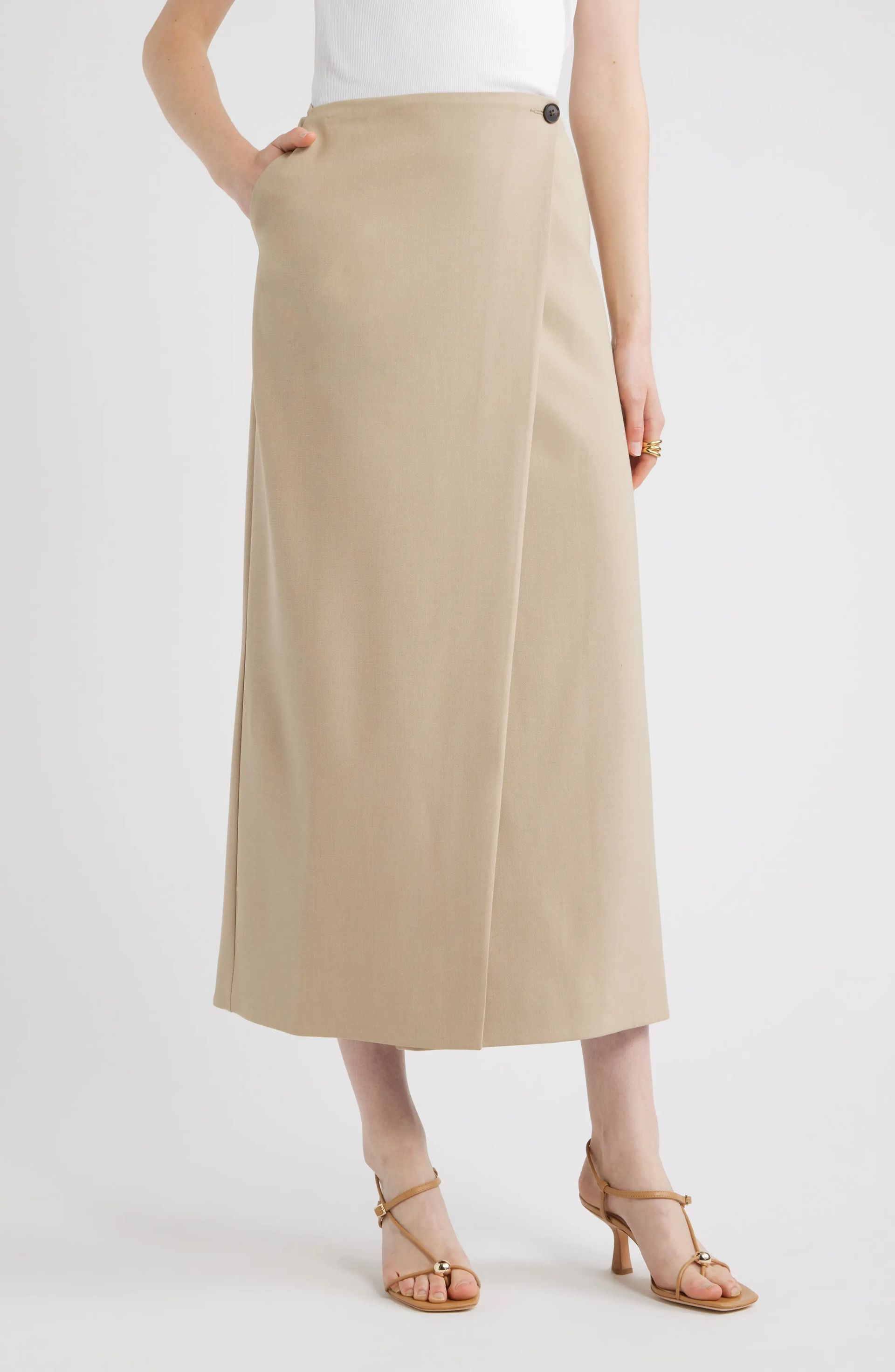 Nordstrom, Wrap Midi Skirt