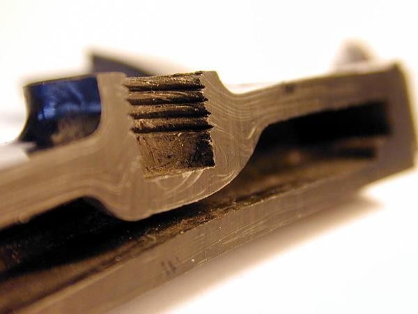 Threaded carbon on the Record Ultra-hollow crank arm.