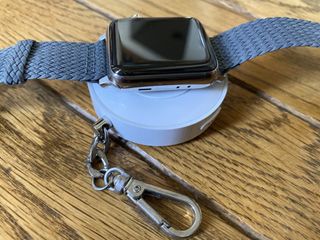 Apple Watch on portable charger