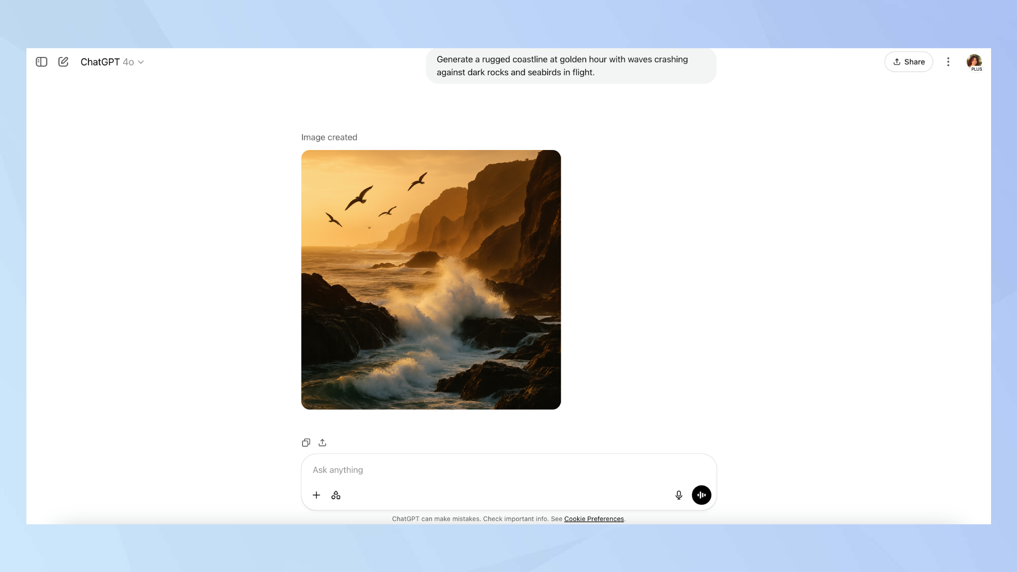 ChatGPT landscape prompt