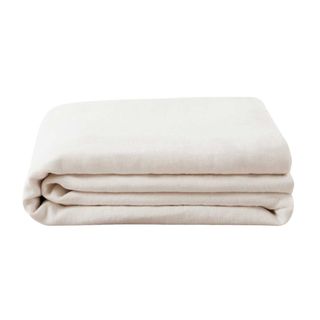 Heavyweight Linen Bedcover - Ivory