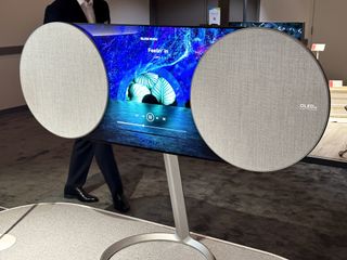 LG Display OLED TV concept with moving speakers