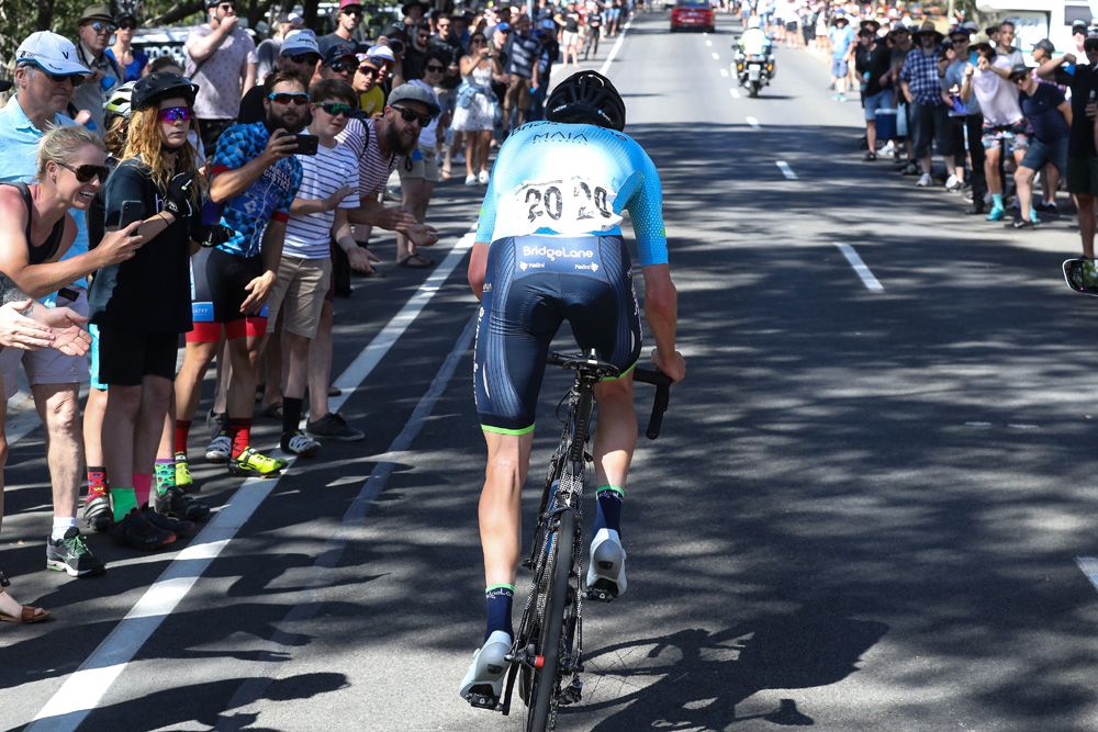 Michael Freiberg (Pro Racing Sunshine Coast) was dropped but never gave up the chase