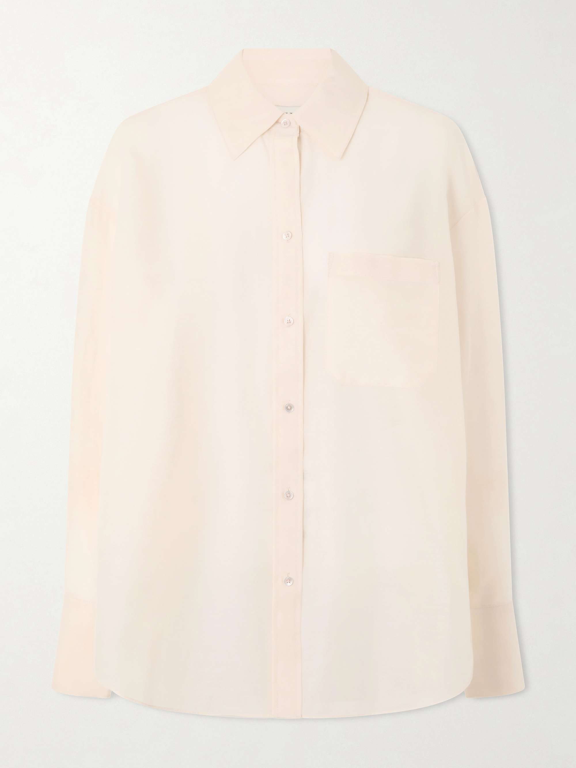 Big Joe Cotton and Silk-Blend Voile Shirt