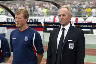Sven with his assistant Steve McClaren at the World Cup.