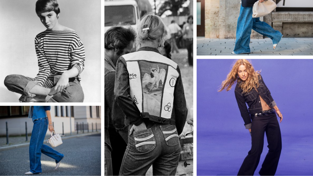 Wrangler Wide Barrel Jeans  Statement jeans, Designer jeans for women,  Patterned jeans