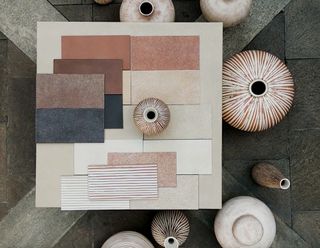 ceramic surfaces and vessels, from above