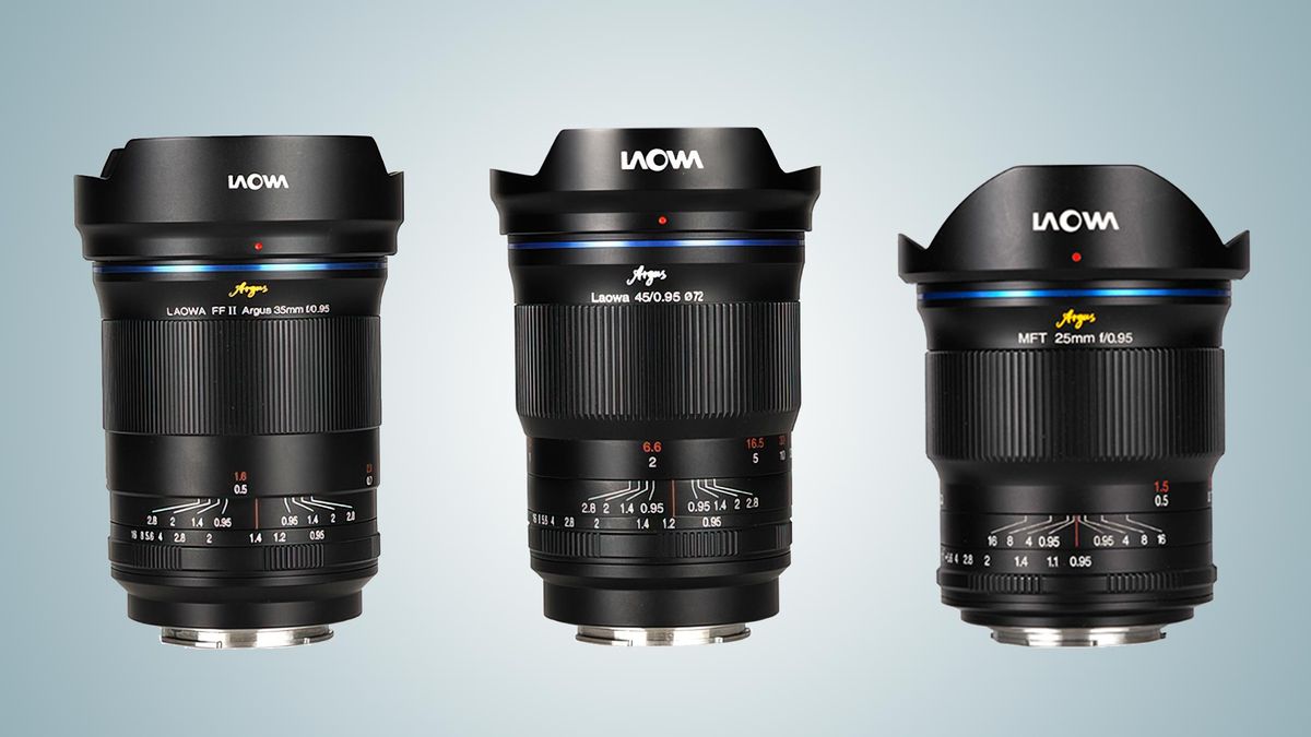 laowa 25mm, 35mm and 45mm f/0.95 lenses