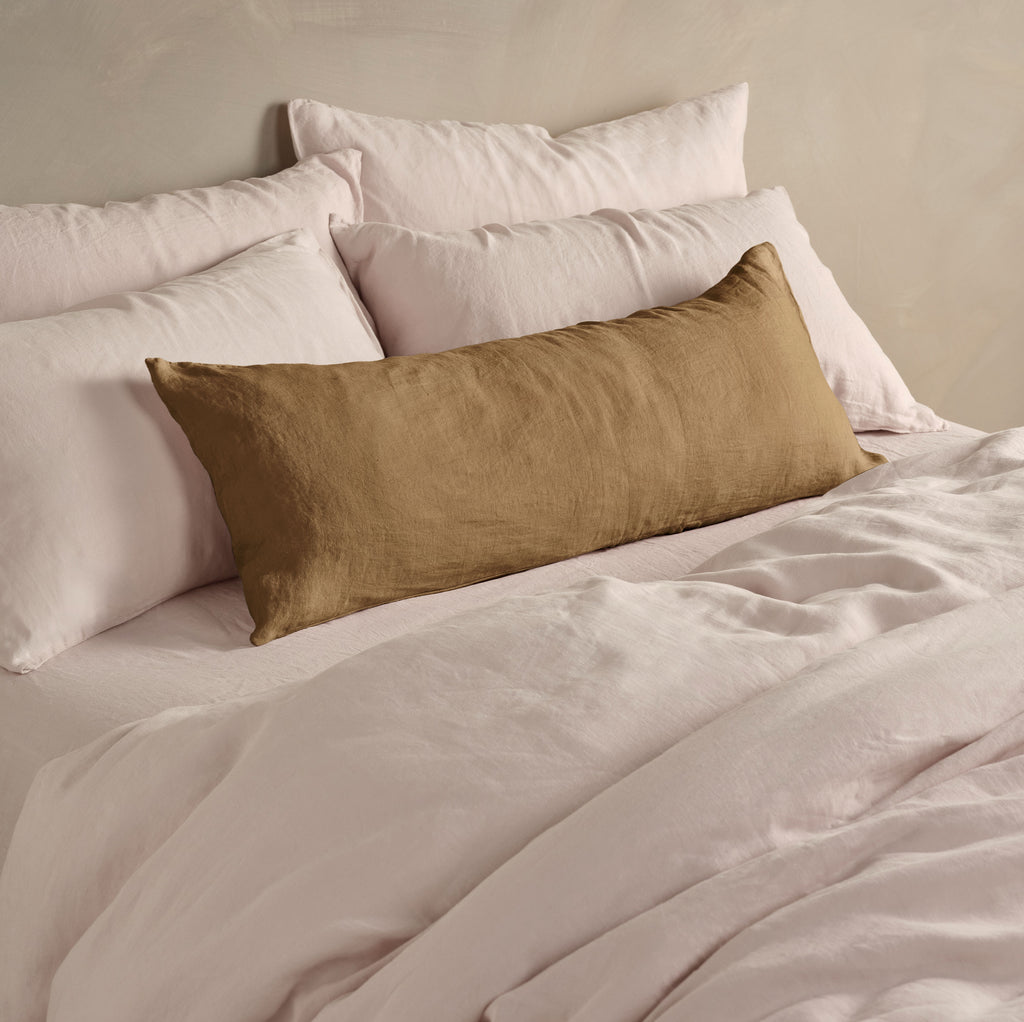 The Long Linen Pillowcase - Cinnamon