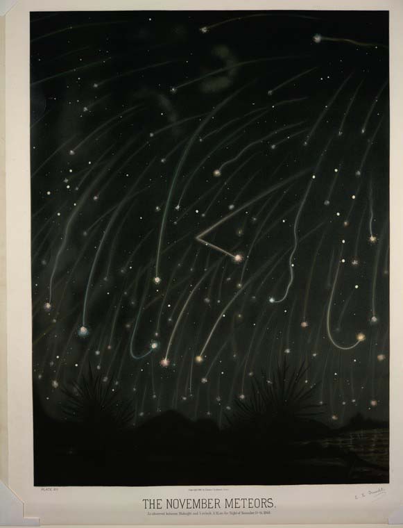 The November Meteor by Trouvelot