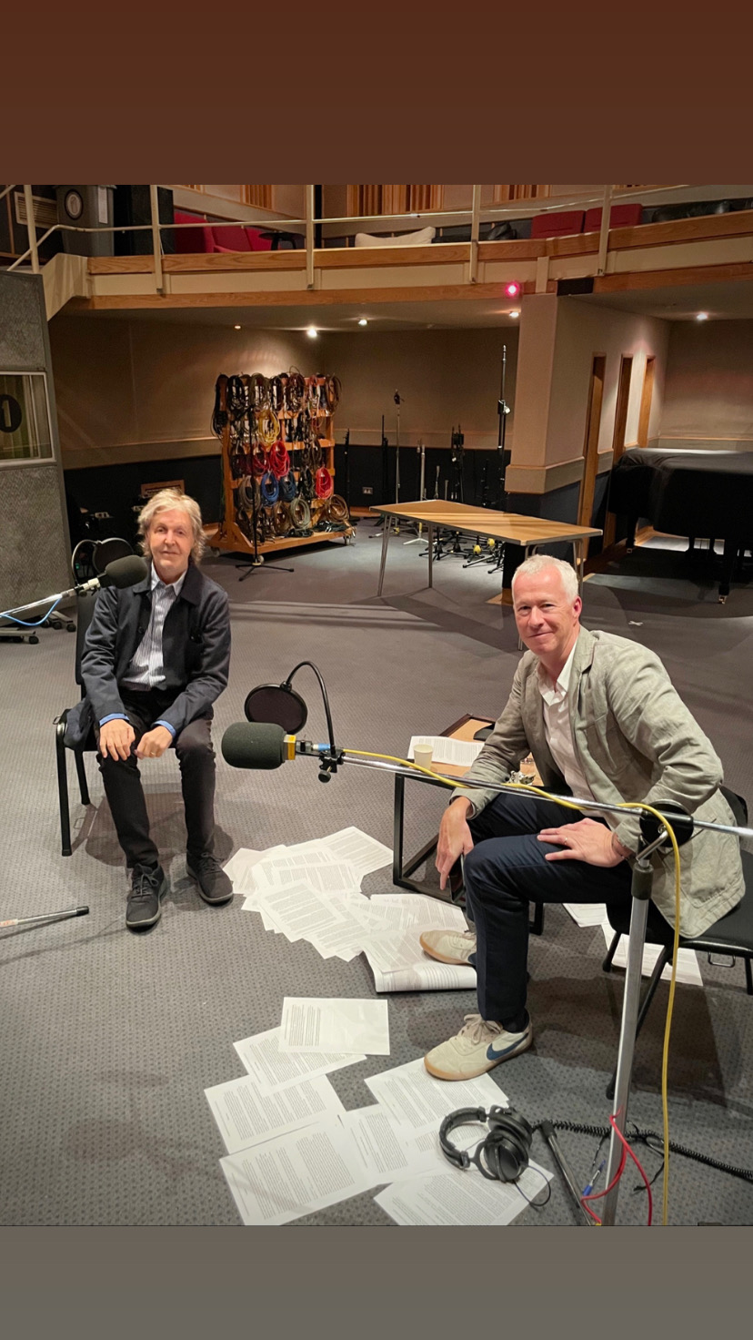 John Wilson with Paul McCartney