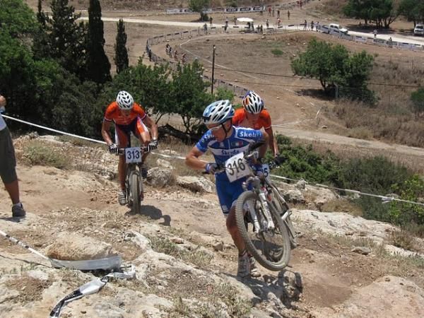 Gerhard Kerschbaumer (Italy) runs uphill