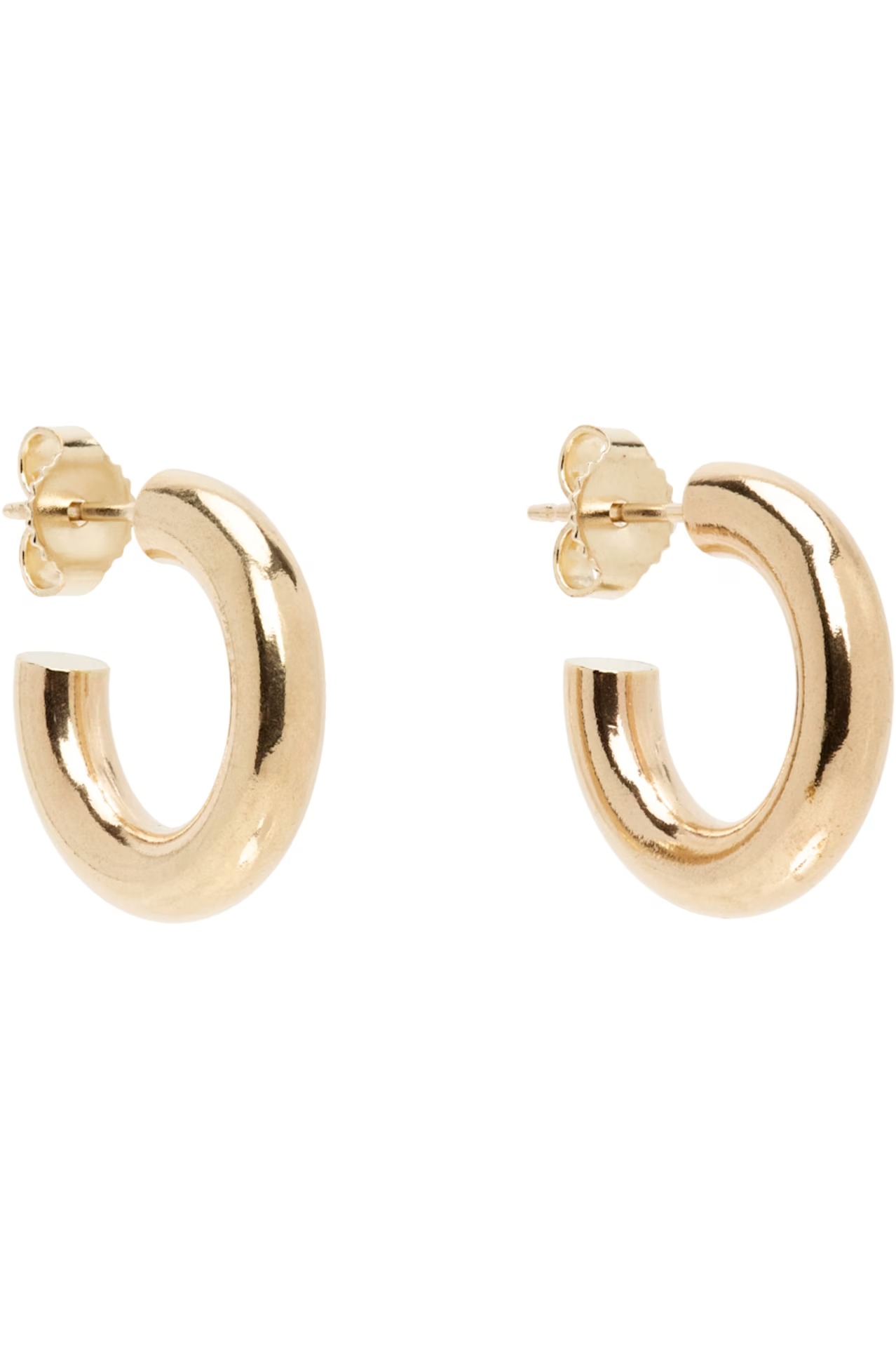Laura Lombardi, Gold Mini Curve Earrings