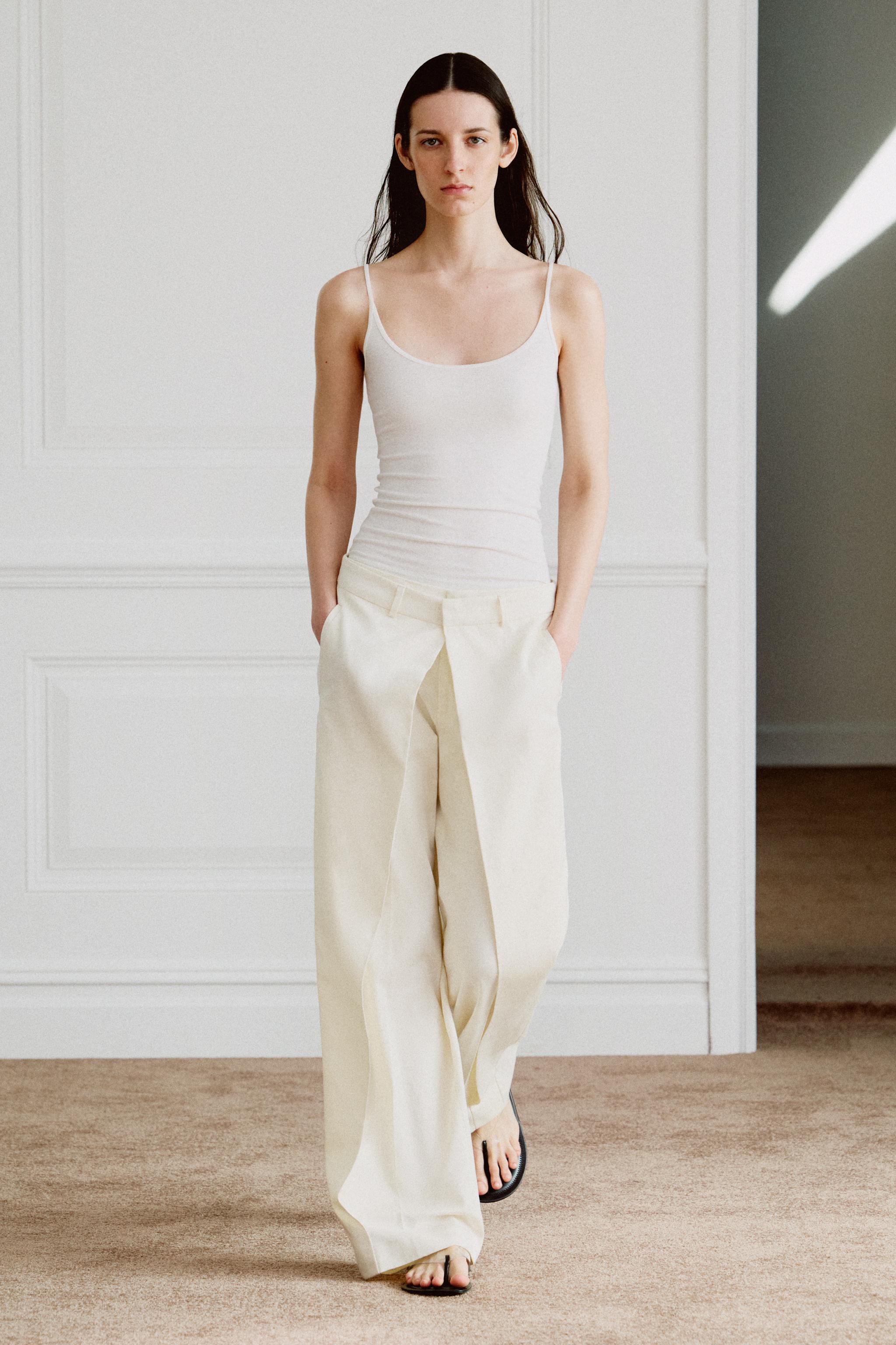 Zw Collection Front Pleat Trousers