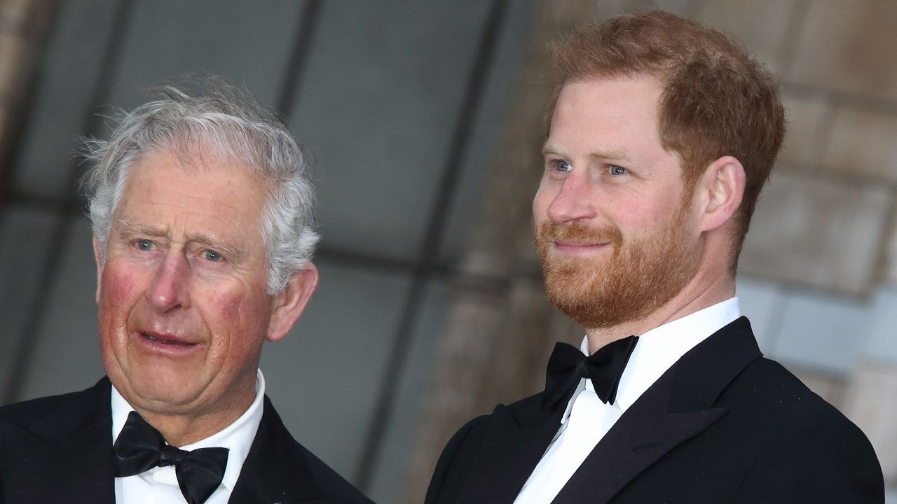 Prince Charles and son Prince Harry