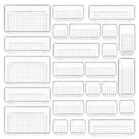 Vtopmart 25-piece desk drawer organizer set