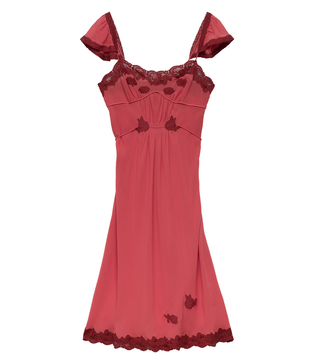 Corielle Dress -- Mirage Pink