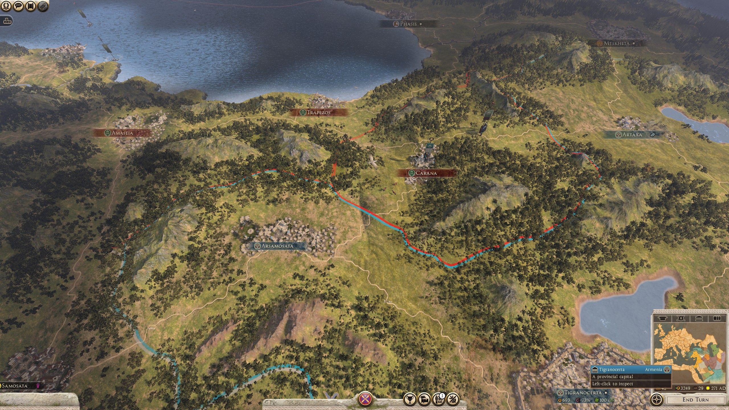 total war rome 2 playable factions map