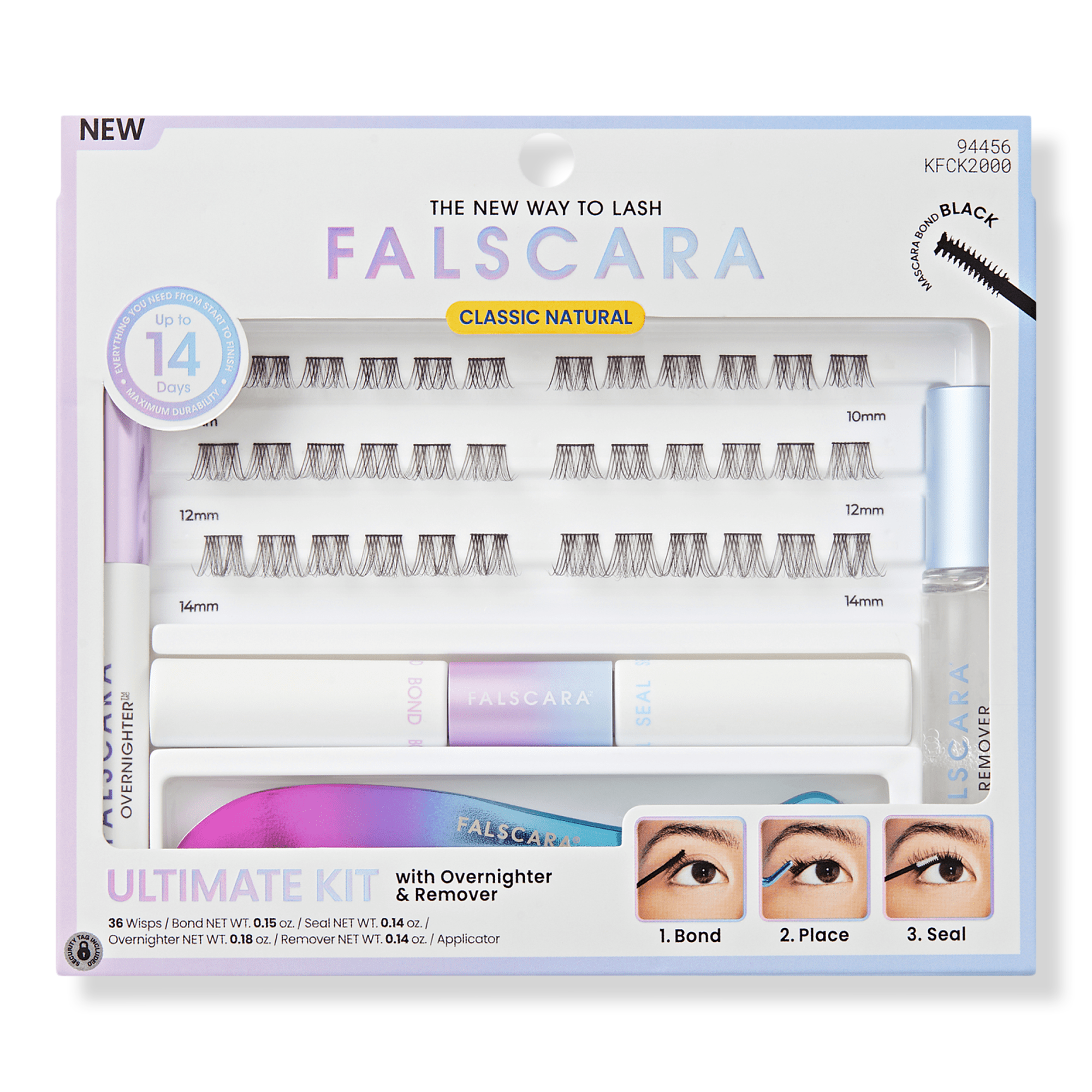 Falscara Special Edition Starter Kit, Lash Clusters, Lengthening Wisps