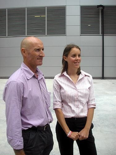 Simon Gillett with Jessie Maclean