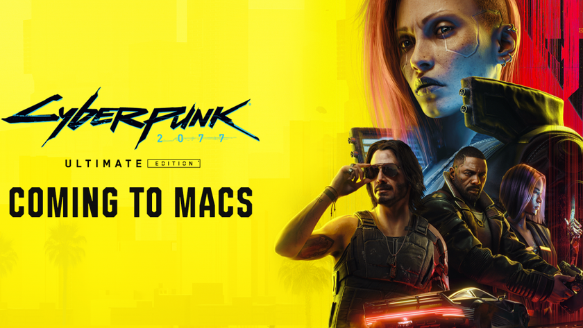 Official Cyberpunk 2077 coming to MacOS graphic.