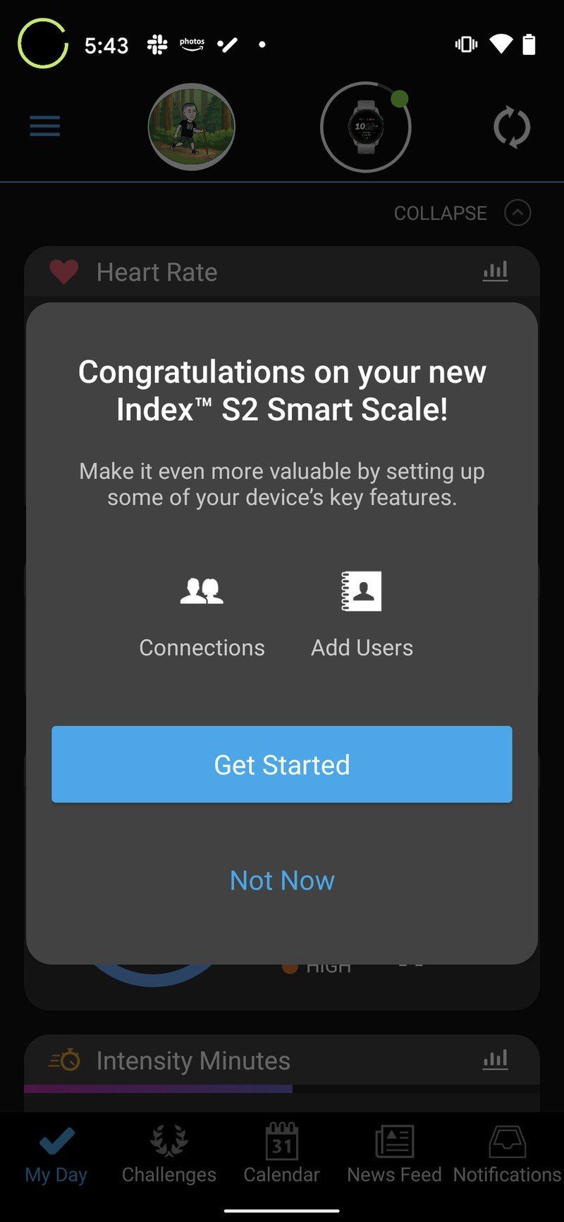 Garmin Index S2 Setup