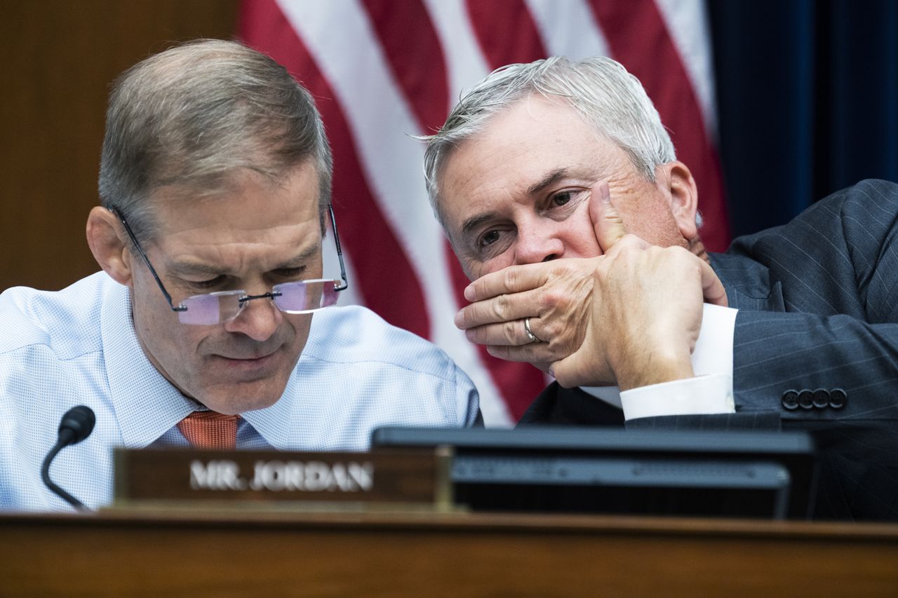 GOP Reps Jim Jordan and James Comer 