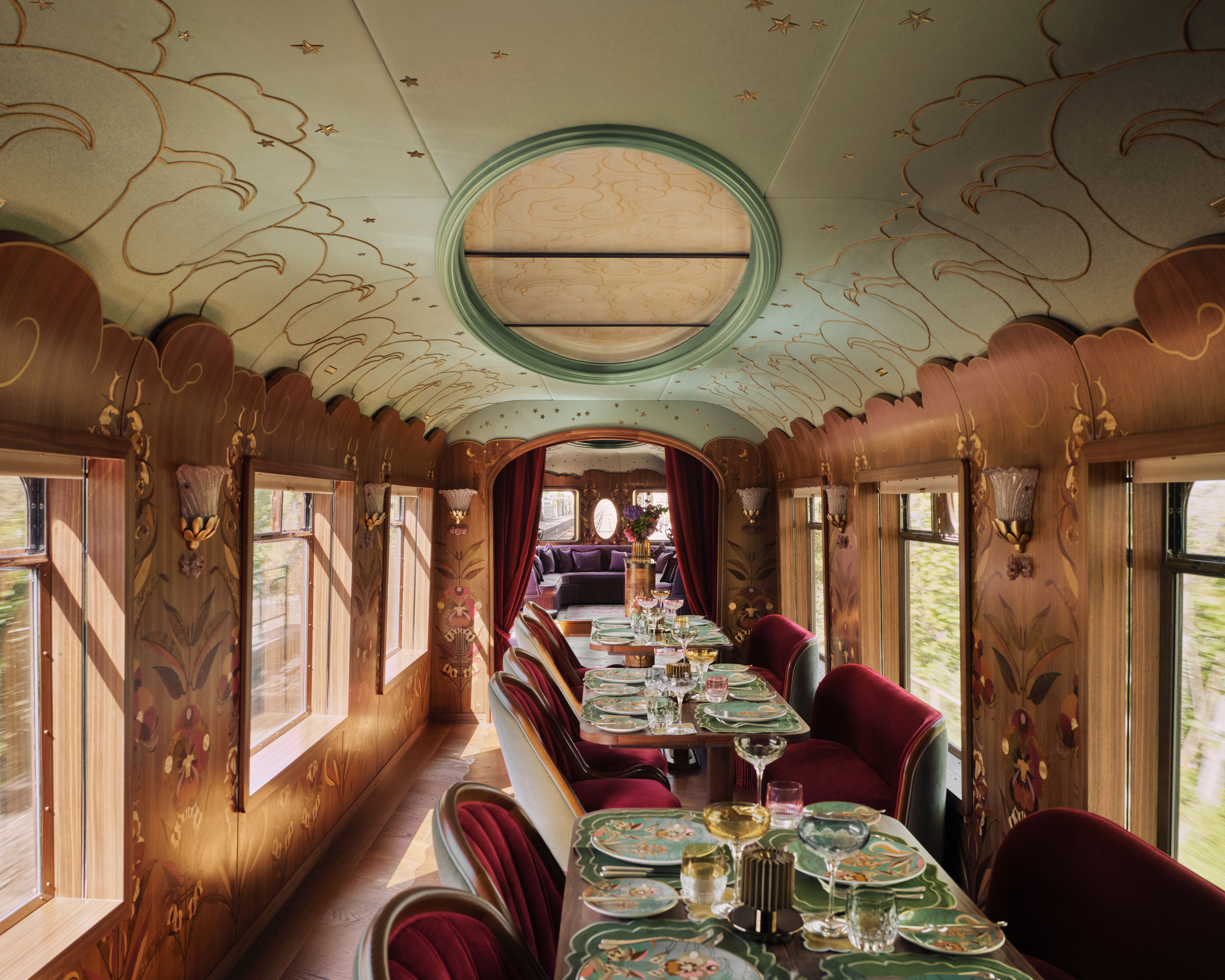 Celia Dining Aboard British Pullman, A Belmond Train, England_Credit_Ludovic Balay