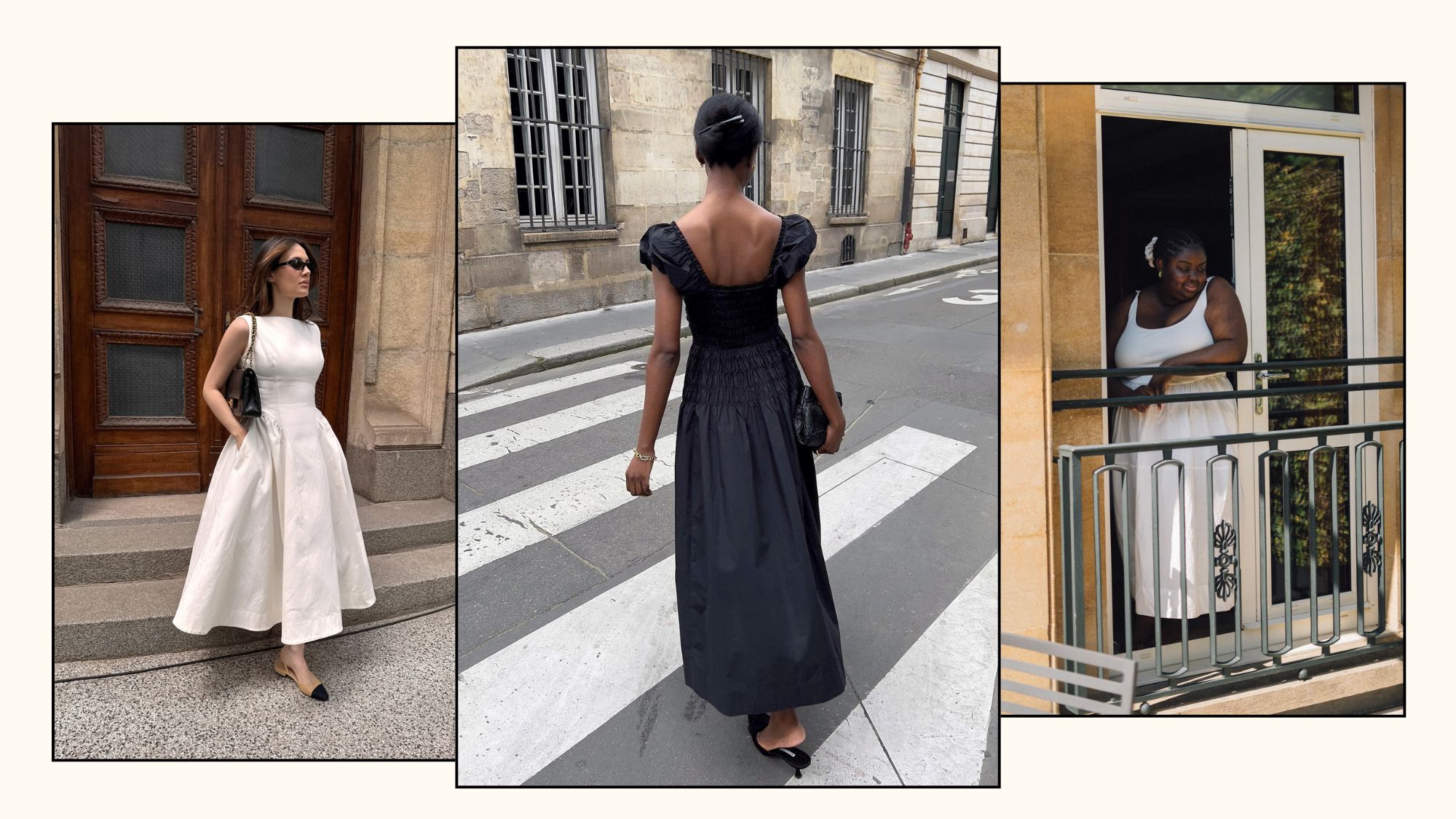@borislavasekova, @sylviemus_,@abimarvel wear poplin dresses
