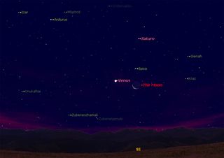 Triple Sky Show: Venus, Moon and Bright Star to Dazzle Thursday