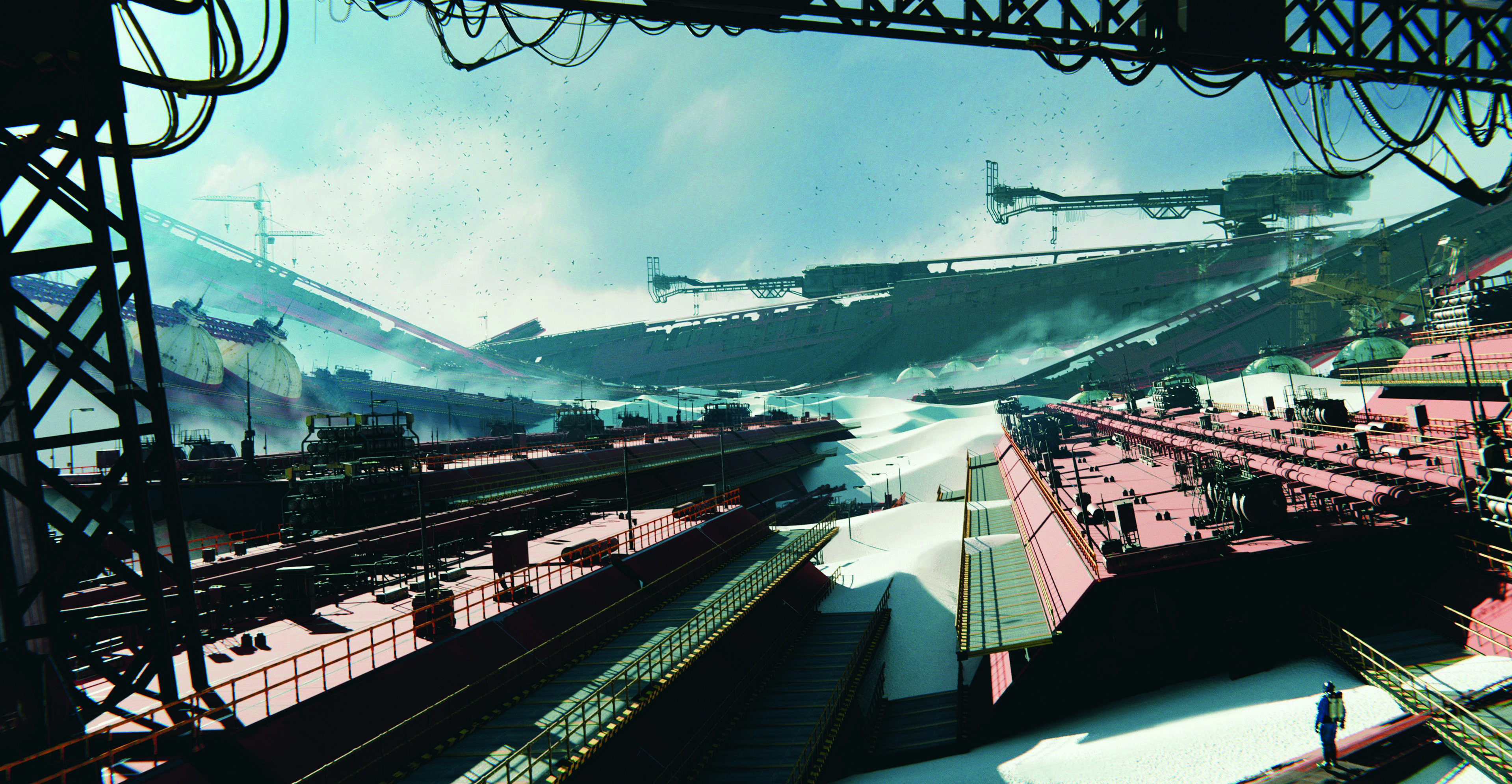 Video game concept art made in Blender