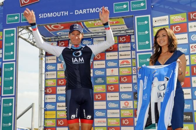 Martin Elmiger (IAM Cycling) is the new leader of the Tour of Britain points classification