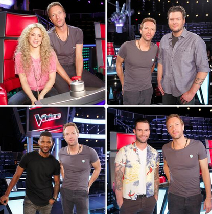 Coldplay frontman Chris Martin looks so thrilled to join The Voice 