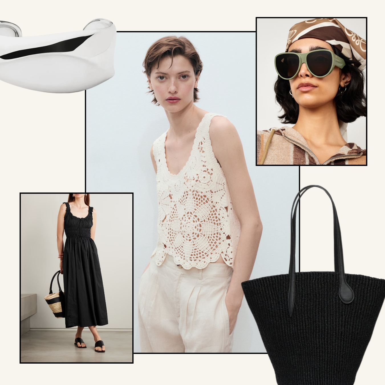 Looks and products from Net-a-Porter; Missoma; Le Monde Béryl; Liffner; Mango.