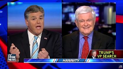 Sean Hannity and Newt Gingrich discuss Donald Trump's VP candidate