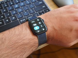 Apple Watch with Focus on