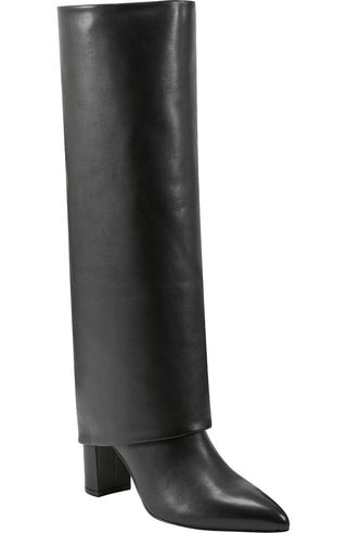 Leina Foldover Shaft Pointed Toe Knee High Boot