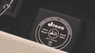 12-inch Jensen Blackbird Alnico 40 speaker in Gibson's Falcon 20 amp cabinet