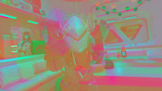 Hanzo with a Genji mask