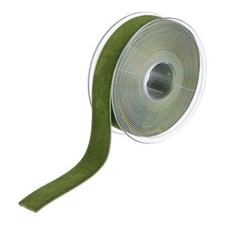 Green velvet ribbon