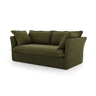 A green sofa from Magnolia