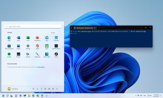Windows 11 Start menu open
