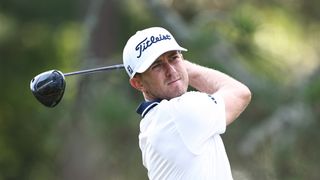 Frederik Kjettrup hits a drive during the 2024 US Open at Pinehurst No.2