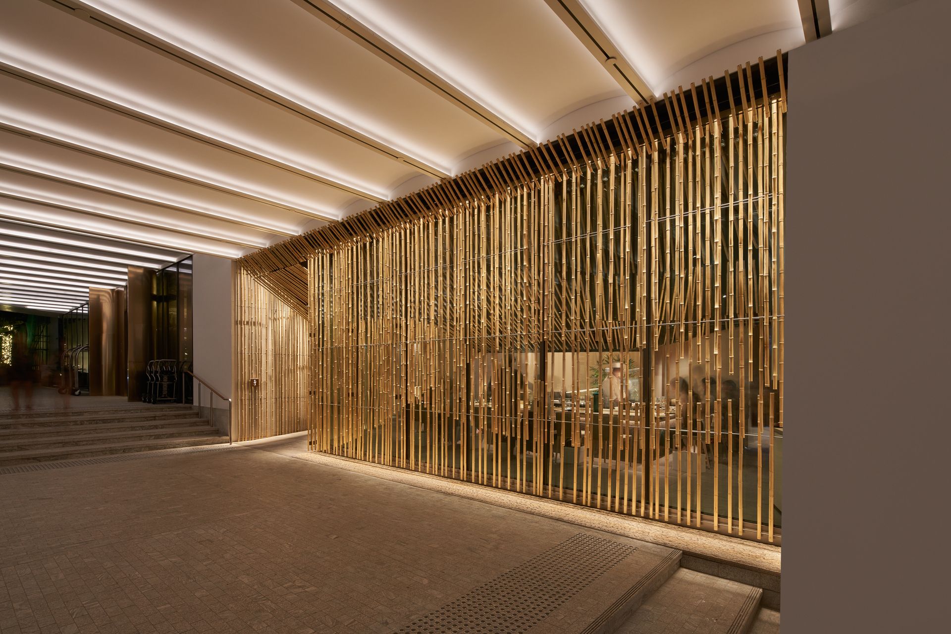 Suzuki restaurant at Mondrian Singapore by Kengo Kuma