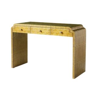 A gold decorative console table