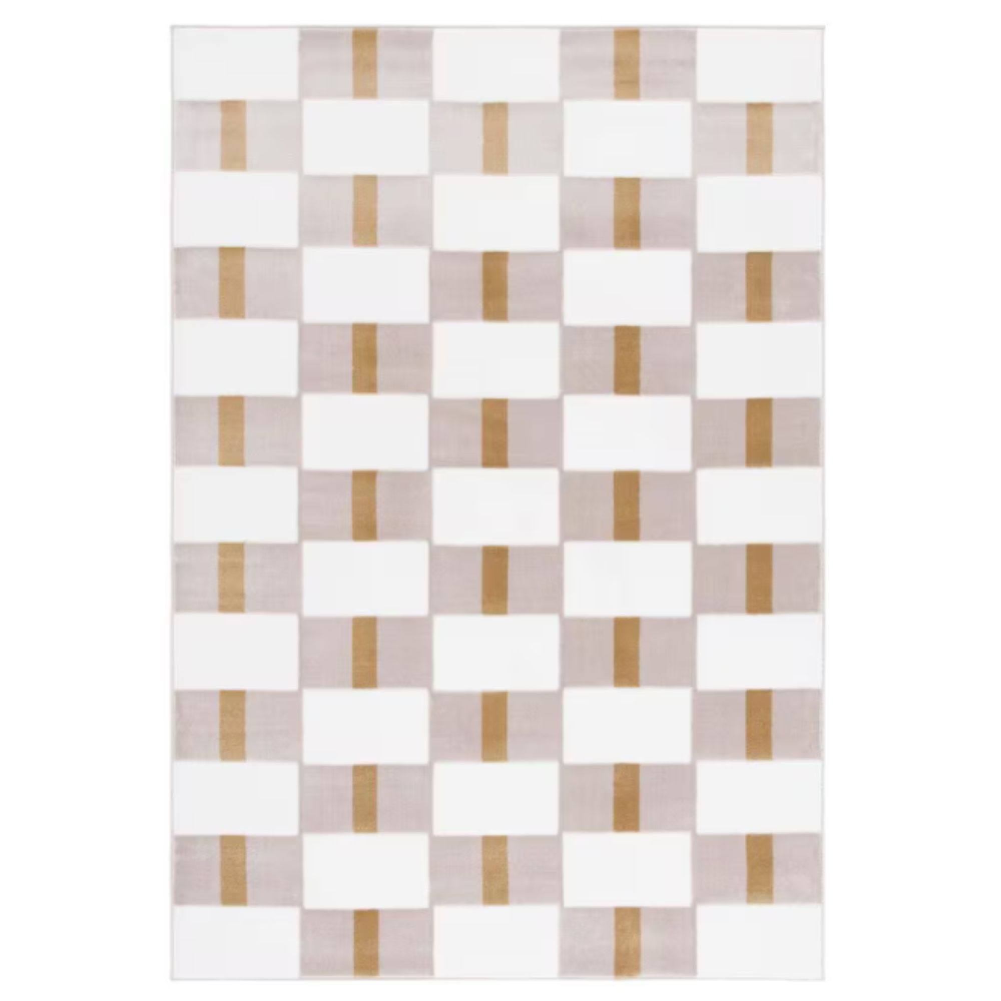 Groove Geometric Checkered Area Rug