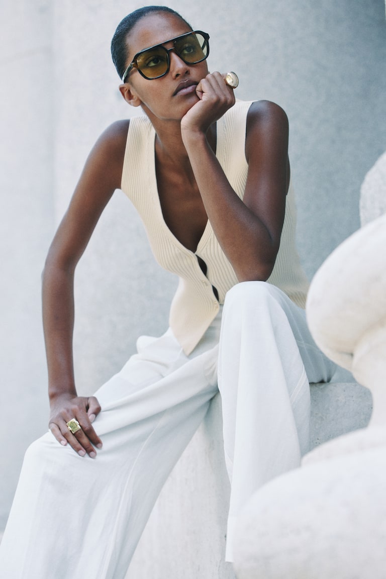 Rib-Knit Vest