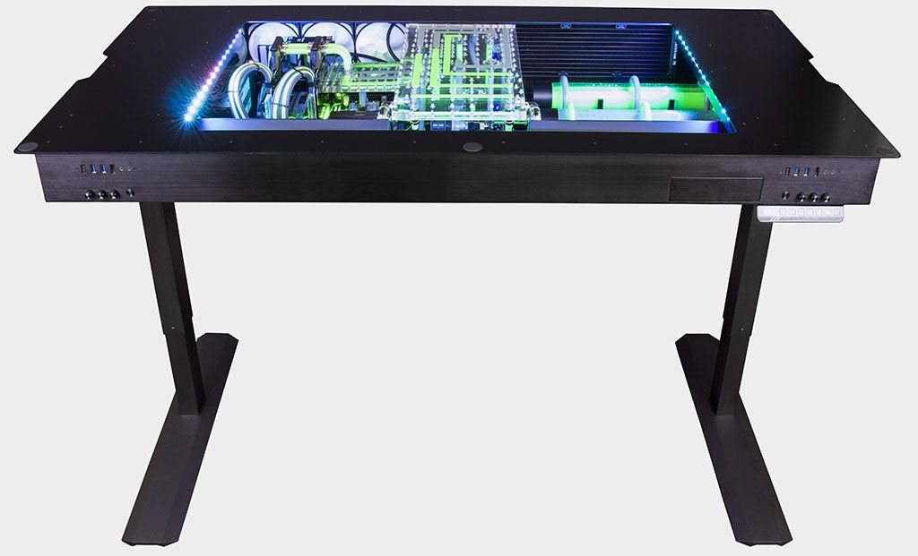 This Water Cooled Gaming Desk Is Cool But Costs 14 000 Pc Gamer