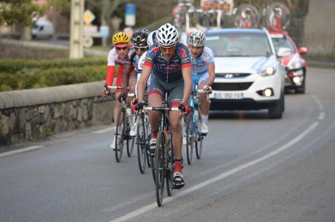 Dimitri Le Boulch (BigMat-Auber 93) leads the early five-man break