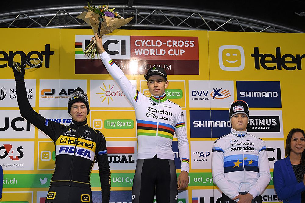 Wout Van Aert wins World Cup in Namur